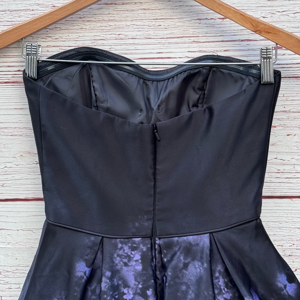 Betsy & Adam Printed Strapless Fit & Flare Dress Sz 2 - Picture 11 of 16